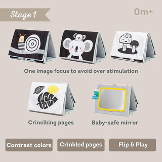 Sách Vải TAF TOYS Hỗ Trợ Tập Lẫy Koala, Đồ Chơi Phát triển Giác Quan Cho Bé Từ  Tummy Time Book