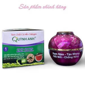 Kem Quỳnh Anh Nám Tàn Nhang Đồi Mồi Tinh Chất Cá Hồi Collagen 12gram Chính Hãng