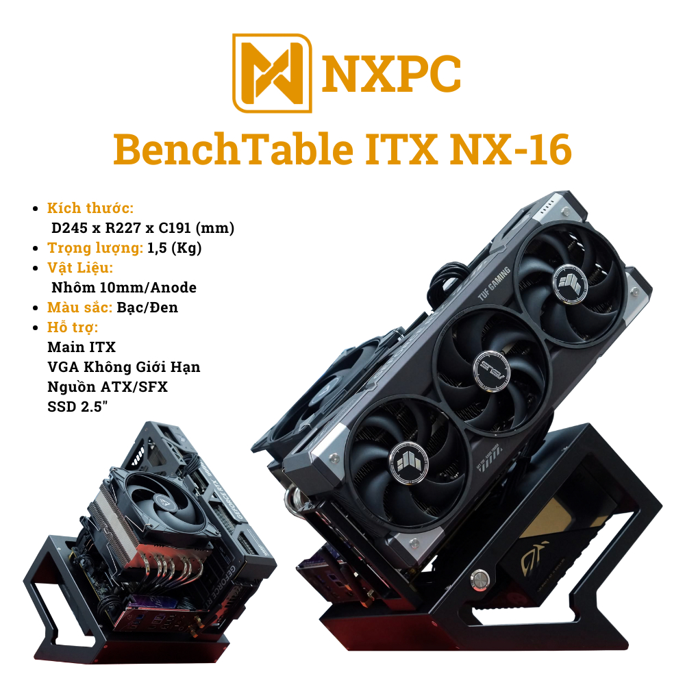 [NXPC] BenchTable ITX NX-16 - Case Máy tính Hỗ Trợ Mainboard ITX ...
