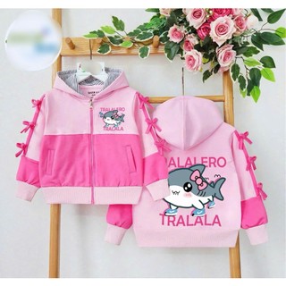 [Xả hàng sz bé từ 25-38kg] Áo Khoác Thun Cotton Bé Gái | Áo Khoác Cotton Mềm Mịn, Mát | Hình In Cute Dễ Thương