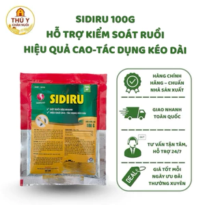 Bột Rắc Sidiru 100g Hỗ Trợ Giảm Ruồi, Khử Mùi Hôi, Làm Sạch Chuồng Trại Chăn Nuôi