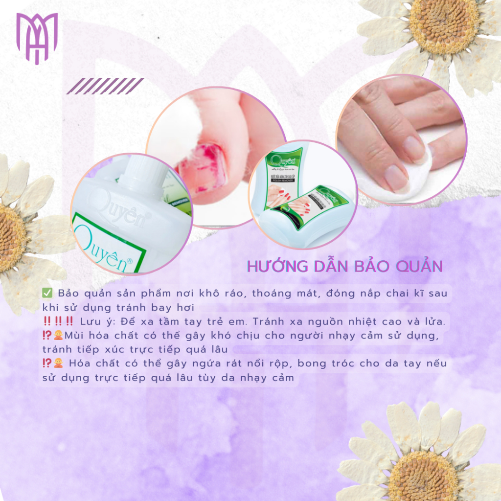 Nước Rửa Móng Tay Cao Cấp Chính Hãng Quyên Aceton - 500ml, 1000ml - Có Hương, Không Hương