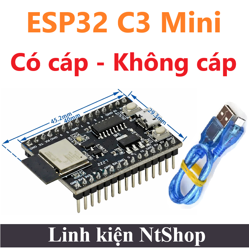 ESP32 C3 Mini 1 / BLE5.0 DevKit CP2102 / CH340 cổng Type C / Micro C ...