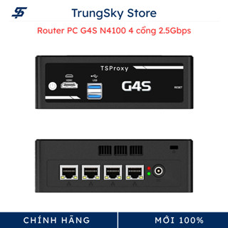 PC router, mini PC N3700, N4100, N100, N150 4 LAN, 6 LAN chạy RouterOS ...