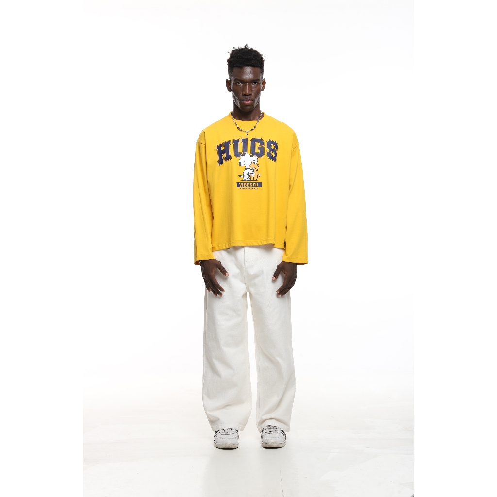 Áo Thun Tay Dài Boxy VIBESTU '' BST Longsleev V1 '' Form Unisex 250Gsm Cotton