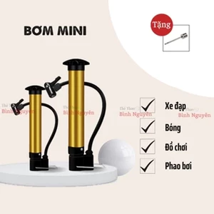 Bơm bóng mini cầm tay - Bóng rổ, bóng đá, bóng chuyền, bóng hơi