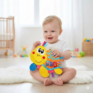 Đồ chơi tương tác sờ cảm giác kích thích phát triển các giác quan - Chicco Molly Cuddly Turtle