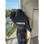 Áo Hoodie Sọc Dọc Nỉ 2 Da VIBESTU " Logo " Boxy Tay Dơi Unisex Nam Nữ