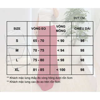 (Hỏa tốc) Chân Váy lụa đuôi cá form ôm tôn dáng mặc cạp trễ siêu slay chất lụa 2 da có lót Lolalalo