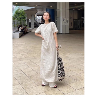 Sam Dress /By Cor/ Đầm Linen tay ngắn 2 lớp hở lưng