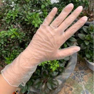 Homee.cok Túi 100 Găng Tay Vinyl Dùng 1 Lần Làm Bếp Vệ Sinh Thực Phẩm, Đánh Mỡ Bụng, Giảm Béo Spa