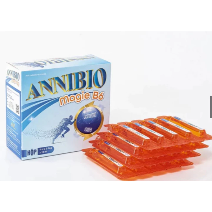 ANNIBIO Magie B6 ( Hộp 20 ống ) Hỗ trợ cải thiện suy nhược thần kinh, giảm mệt mỏi, hạn chế đau dây thần kinh ngoại biên