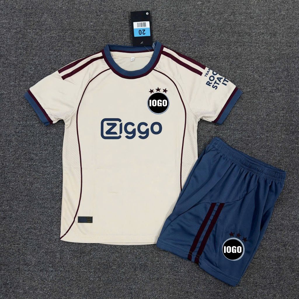 ✅[Free Ship]✅Bộ Quần Áo Bóng Đá Trẻ Em CLB Ajax Amsterdam 2025/2026- Vải Mè Thái Cao Cấp Chất Mát