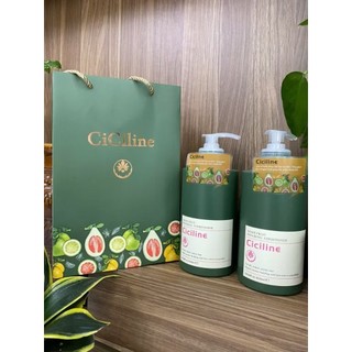 Cặp dầu gội xả bưởi Ciciline 830ml Phục Hồi Ngăn Tóc Gãy Rụng