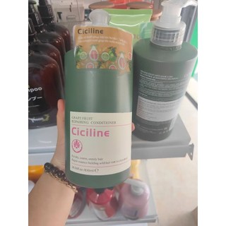 Cặp dầu gội xả bưởi Ciciline 830ml Phục Hồi Ngăn Tóc Gãy Rụng
