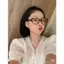 Kính Thời Trang Dáng Mắt Mèo Chống Tia UV & Ánh Sáng Xanh, Thay Tròng Cận