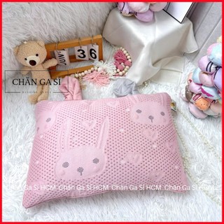 🍎BÉ YÊU🍎Bộ 6 Món Nệm Chăn Gối Băng Lạnh Phối Lụa Lyocell Cho Bé Đi Học, Kèm Túi Đựng_Chăn Ga Sỉ HCM