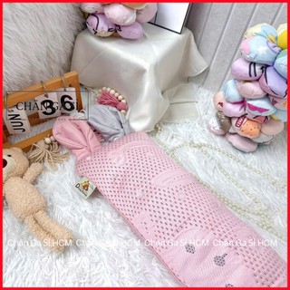 🍎BÉ YÊU🍎Bộ 6 Món Nệm Chăn Gối Băng Lạnh Phối Lụa Lyocell Cho Bé Đi Học, Kèm Túi Đựng_Chăn Ga Sỉ HCM
