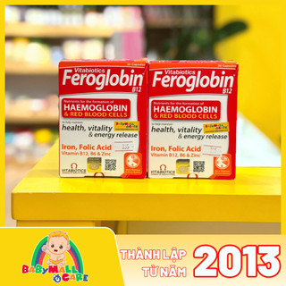 Viên Uống Bổ Sung Sắt Vitabiotics Feroglobin B12 Tạo Máu 30 Viên | Babymall & Care