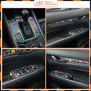 Decal dán nội thất Mazda Cx5 2018 đến 2025 In 3 Lớp Mực Dầu | Cắt Chuẩn Form | dễ tháo và không để lại keo