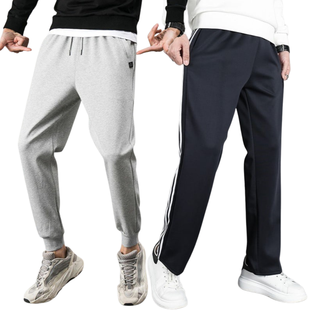 Quần Dài nỉ ống Rộng học sinh quần thể dục Thời Trang Cho Nam Nữ 3 Size 40-62kg