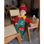 Set Yếm áo+mũ+ túi lì xì Xanh đỏ bánh tét, bánh chưng cho bé diên tết sieu cutteee, chụp hình