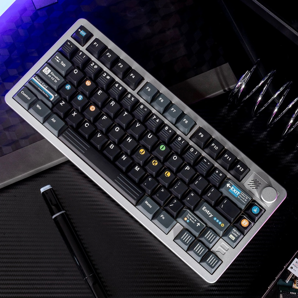 Keycap NYC Subway  | PBT Dyesub | Profile Cherry | Keyboard Studio | BigBuy360 - bigbuy360.vn