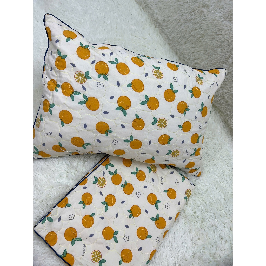 Vỏ Gối Cotton Đũi Sơ Đậu Nành Trần Bông dày dặn – Mềm mịn thoáng khí – Nhiều mẫu đẹp – Size 45x65cm