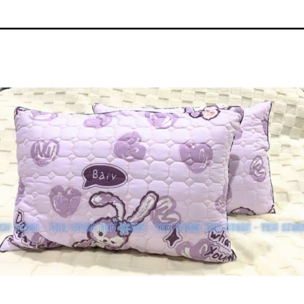 Vỏ Gối Cotton Đũi Sơ Đậu Nành Trần Bông dày dặn – Mềm mịn thoáng khí – Nhiều mẫu đẹp – Size 45x65cm