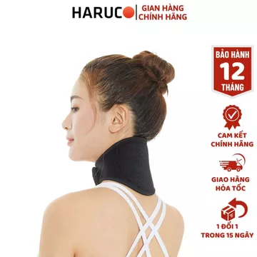 Đai Cổ Đá Nóng Haruco Từ Tính Tự Sưởi Ấm Bảo Vệ Đốt Sống Cổ Giúp Giảm Đau Mỏi Cổ Vai Gáy Hiệu Quả