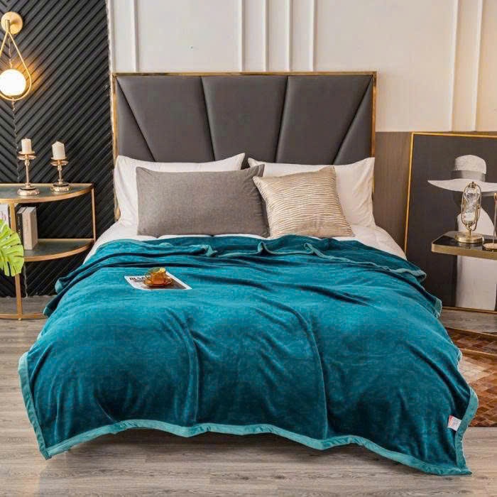 Chăn Lông Tuyết MuJi 2 mặt lông siêu mềm mịn – Giữ ấm tốt – Kích thước 2m x 2m3 - Hàng Nhập Khẩu Loại 1