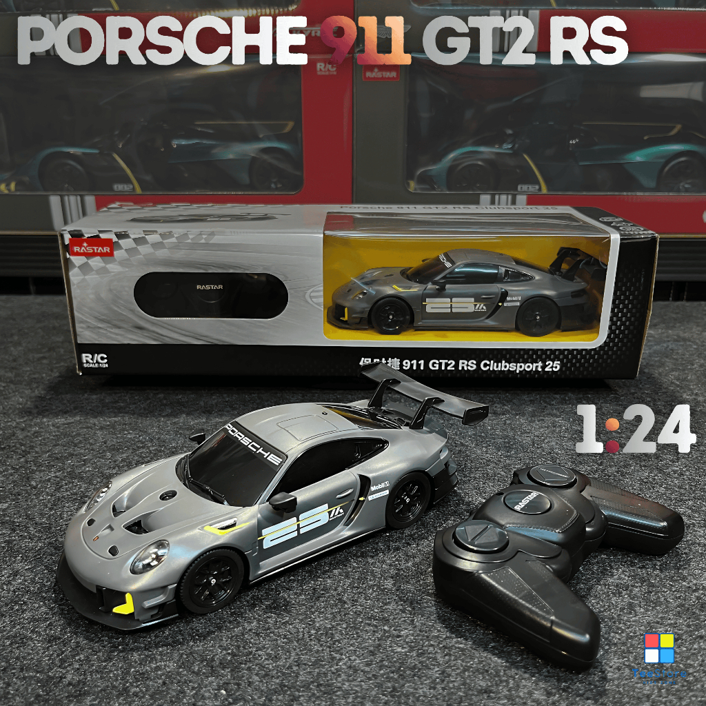 [Chính hãng] Xe Điều Khiển Từ Xa 1:24 Porsche 911 GT2 RS - Mô Hình RASTAR Xe Đua Bản Quyền