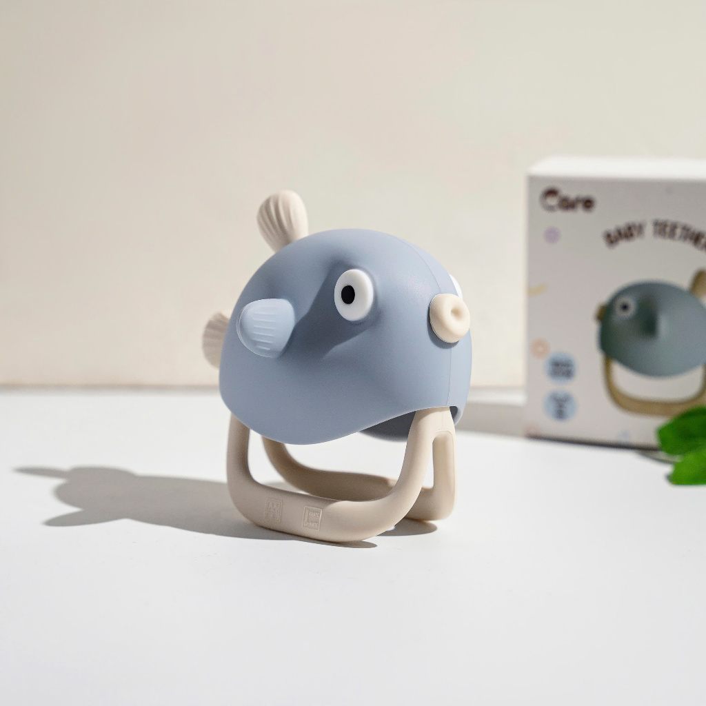 [ĐÃ KIỂM NGHIỆM] [TẶNG HỘP] Đồ Chơi Gặm Nướu Silicon Organic Mềm, An Toàn Cho Bé