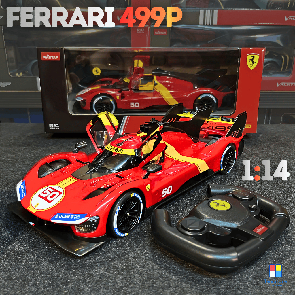 [Chính hãng] Ferrari 499P tỉ lệ 1:24 Xe Điều Khiển Từ Xa - Mô Hình RC Rastar - Lemans 24H HyperCar