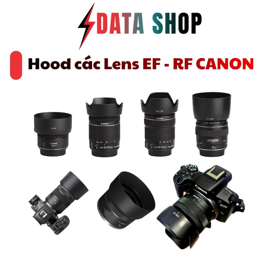 Loa che nắng hood cho các lens của Canon R50 50STM RF 85 50stm kit r50 ...