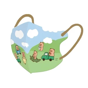 SET 10c Khẩu Trang cho bé họa tiết hoạt hình mới nhất , Khẩu trang trẻ em 3-12T Capybara đáng yêu