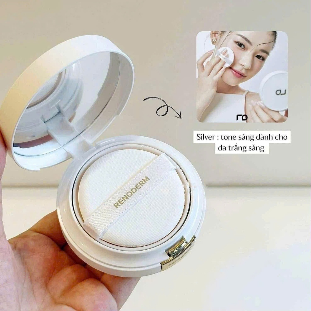 [HÀNG CÔNG TY]Phấn Nước Renoderm DayLong BB Cream Gold SPF37/PA+và Renoderm DayLong BB Cream Silver SPF50+ PA+15g