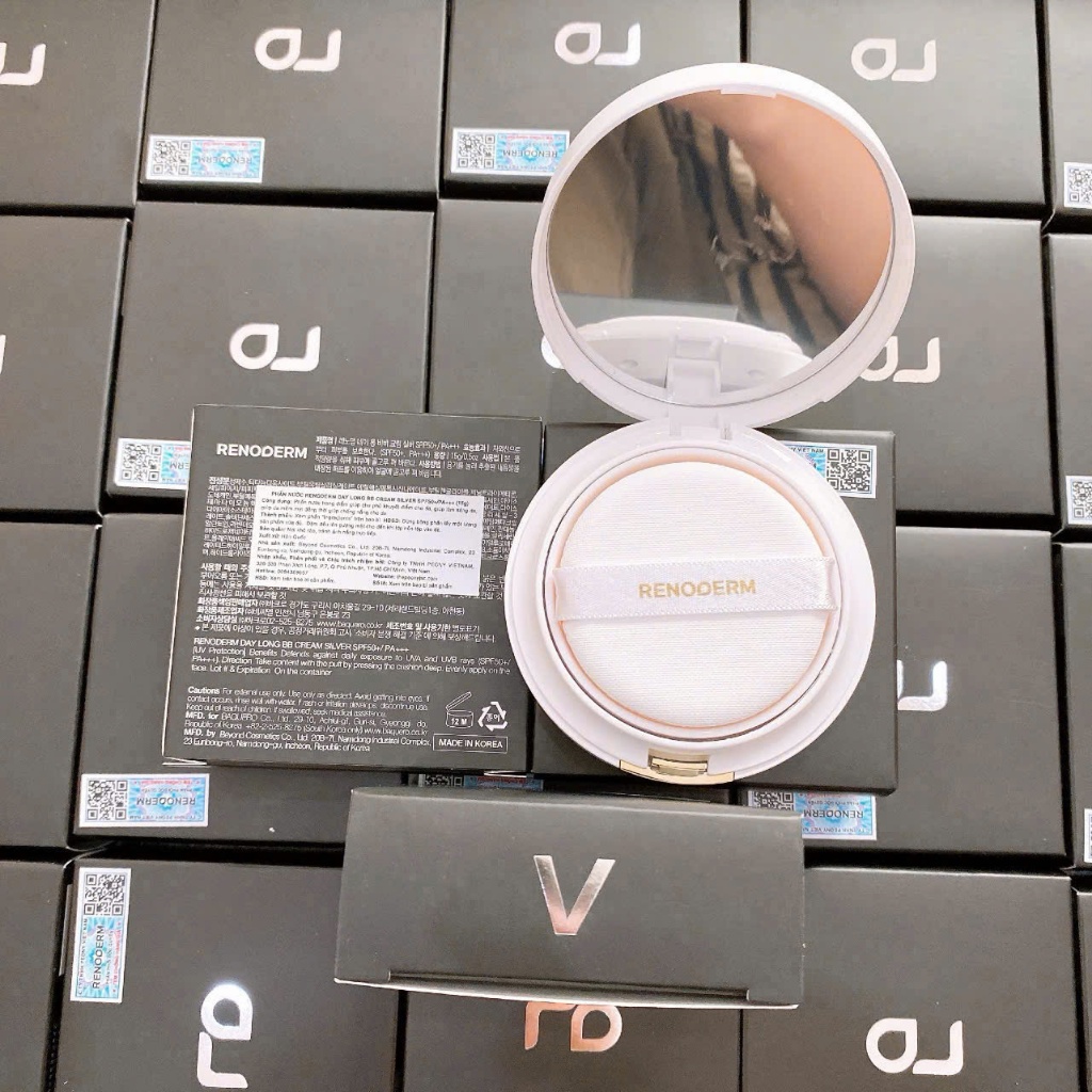 [HÀNG CÔNG TY]Phấn Nước Renoderm DayLong BB Cream Gold SPF37/PA+và Renoderm DayLong BB Cream Silver SPF50+ PA+15g