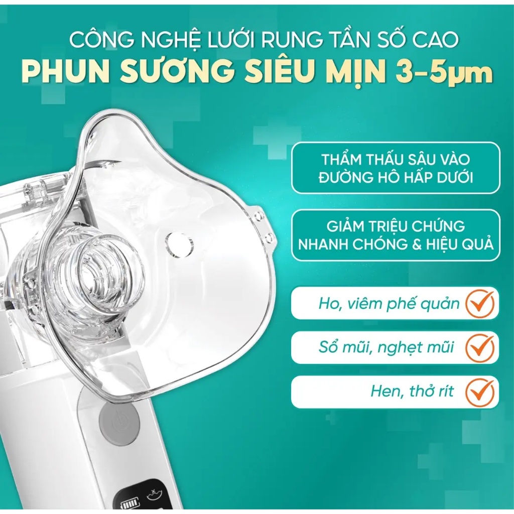 [HỎA TỐC HCM] Máy Xông Mũi Họng Kamidi Mist 1
