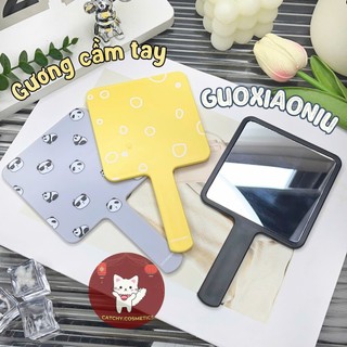 [GUOXIAONIU] Gương Cầm Tay Guoxiaoniu Hình Vuông, Nhỏ gọn, Họa Tiết Đáng Yêu