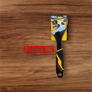 Mỏ lết công nghiệp cán nhựa đen TOLSEN, thép CV-V cao cấp - Tiêu chuẩn xuất khẩu Châu Âu