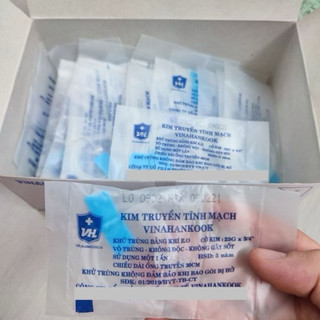 Hộp 50 cây Kim truyền tĩnh mạch Vinahankook 23G - 25G.
