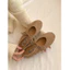 Giày Búp Bê Thắt Dây Happy Feeling – Lót Nhung Mềm Mại, Phong Cách Vintage Thanh Lịch