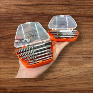 Bộ mũi tháo ốc vít gãy Asaki loại 5 và 6 mũi- Bộ tháo ốc hỏng
