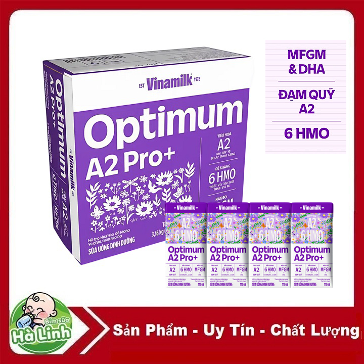 Sữa Bột Pha Sẵn Optimum A2 Pro+ Thùng 24 Hộp.