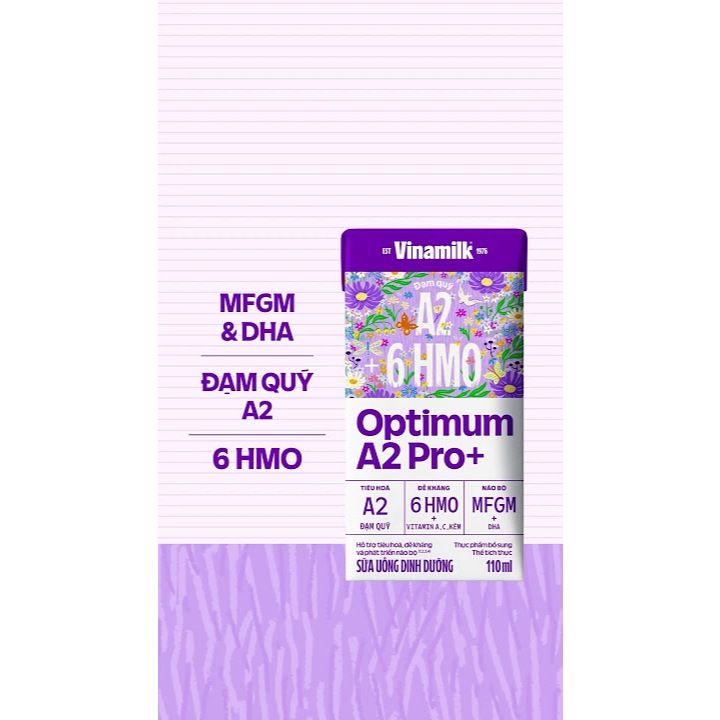 Sữa Bột Pha Sẵn Optimum A2 Pro+ Thùng 24 Hộp.