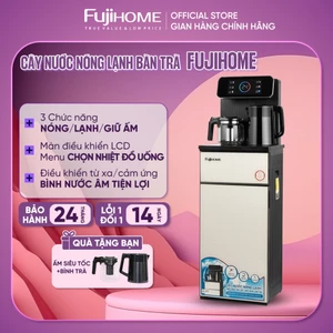 Cây nước nóng lạnh bàn trà cafe bình âm nhập khẩu FujiHome, máy nước nóng lạnh điều khiển từ xa dispenser water