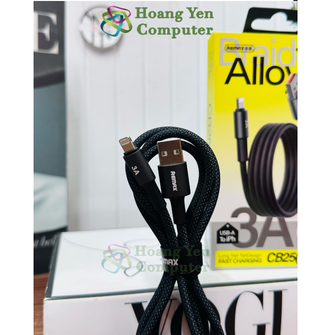 Cáp Sạc Remax CB25 C-C 240W Alloy Aluminum – Sạc Siêu Nhanh, Truyền Dữ Liệu Ổn Định – BH 6 Tháng – Hoangyencomputer