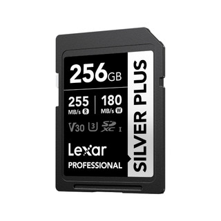 Thẻ nhớ SDXC Lexar Professional Silver Plus UHS-I U3 V30 64GB/ 128GB/ 256GB, Tốc độ 205MB/s