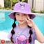 Mũ bucket trẻ em Labubu cao bồi có dây, ZMBaby cho bé trai bé gái 3–10 tuổi, 48–52cm